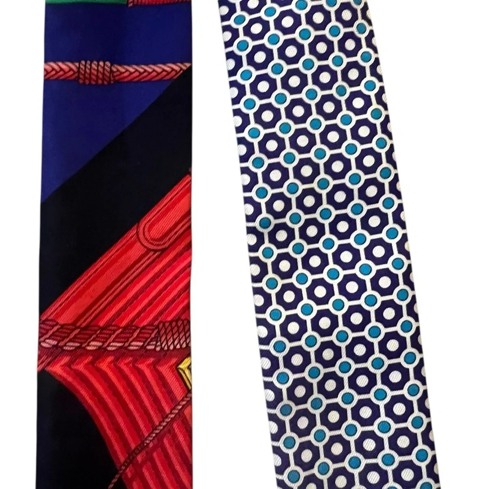 Hermes Clic Clac Cannage Silk Twilly Scarf